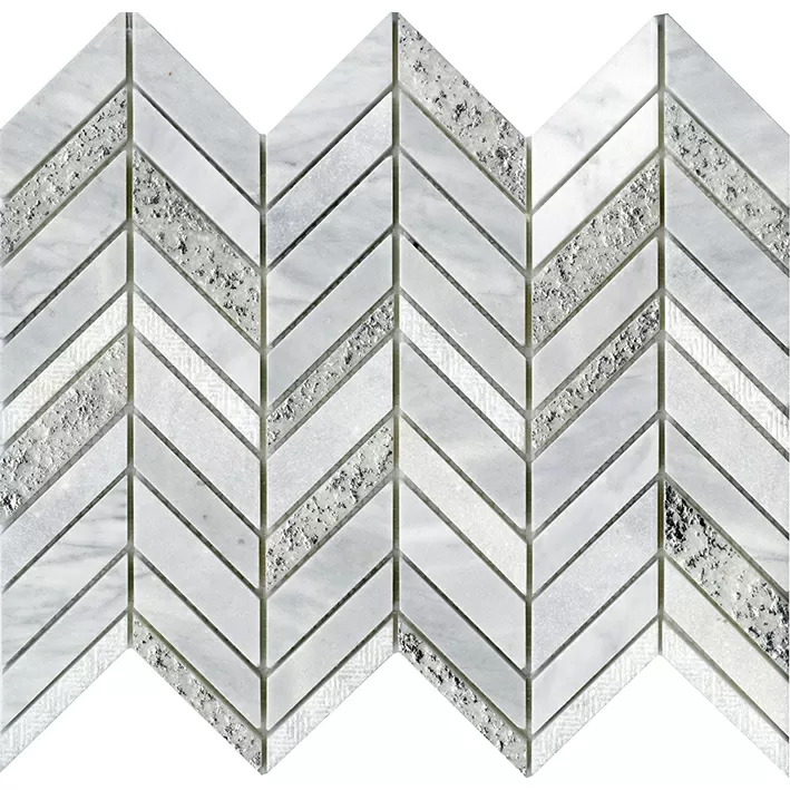 Мозаика L241714811 Constellation Chevron White 25,2x30,4