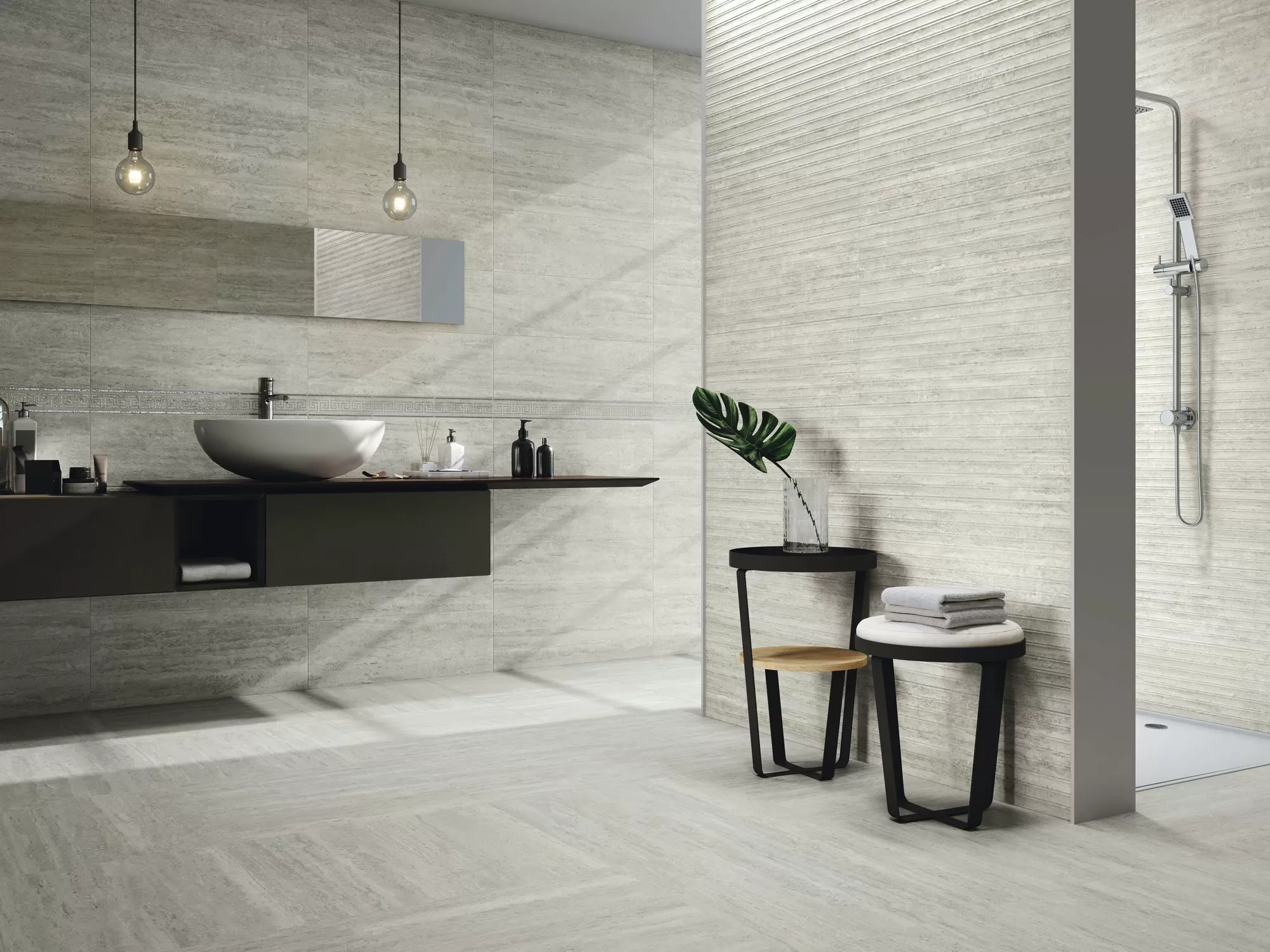 Плитка A036493 Moldura Travertino Matt Brescia 5x25