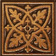 Керамогранит Вставка Лиссабон шоколад 6х6