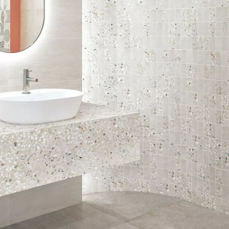 Мозаика K9498938LPR1VTE0 Beton-Terrazzo Мозаичный микс Темный 30х30