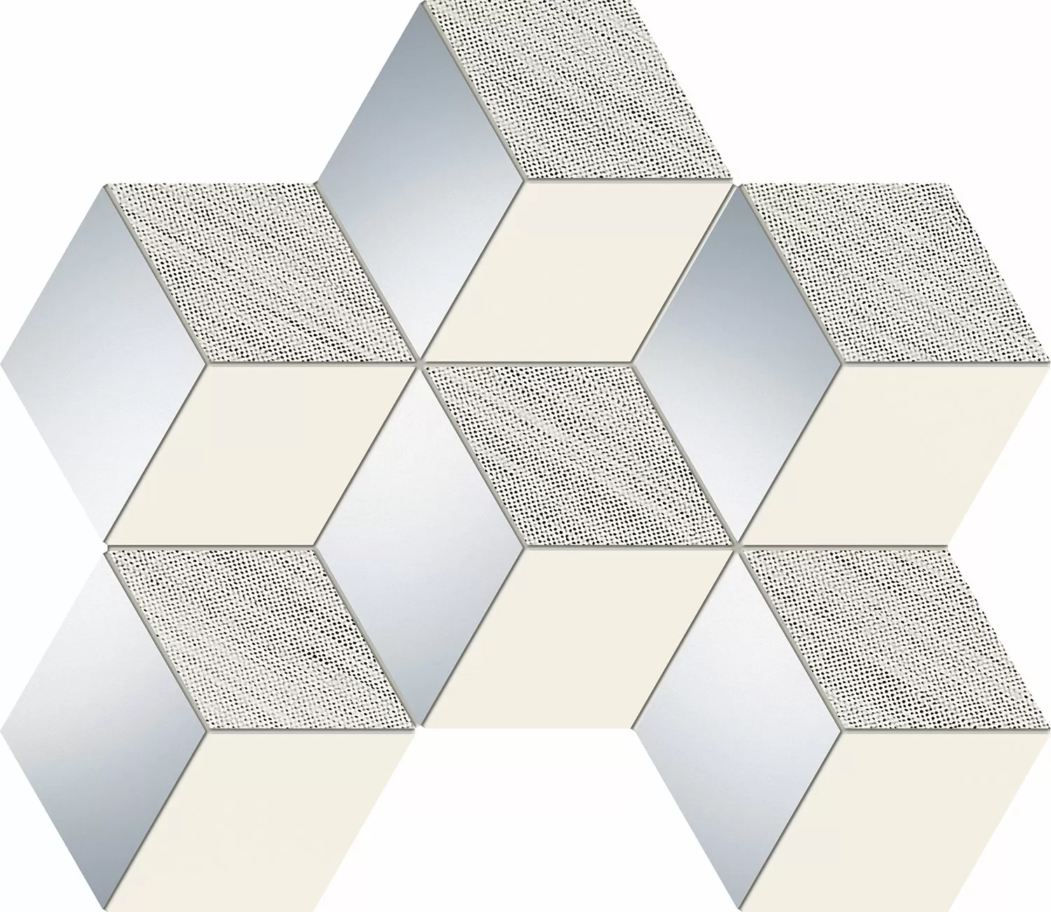 Мозаика Ms-Senza grey hex 28.9x22.1