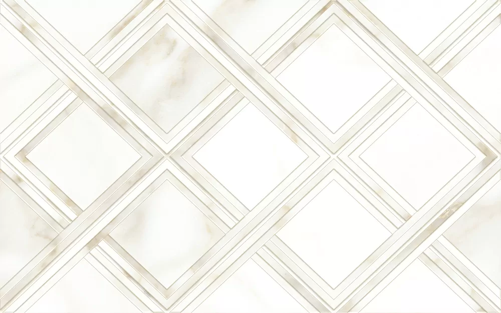 Плитка 10100001120 Calacatta Gold Белый ромбы 40*25