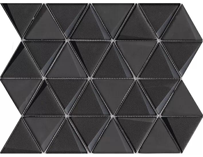 Мозаика L244009571 Effect Triangle Black 31x26x0.8