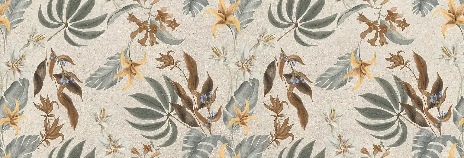 Плитка Tropical Asphalt Off White Rect 40x120