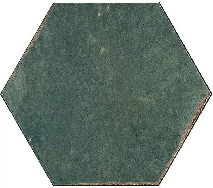 Керамогранит MFFG Lume Green Lux Esagona 21x18.2