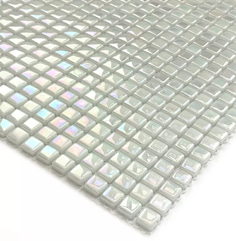 Мозаика STP-WH004-10L стекло с перламутром (10х10) 300х300