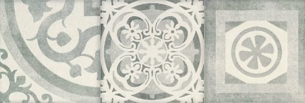 Плитка Ros. 9512 COMPOSICION RETRO II GRIS 30x90