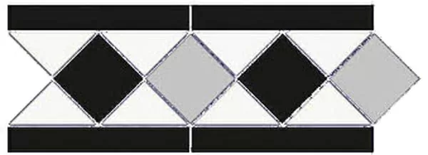 Керамогранит Бордюр Анна (01/02/19) 30.4x12.2