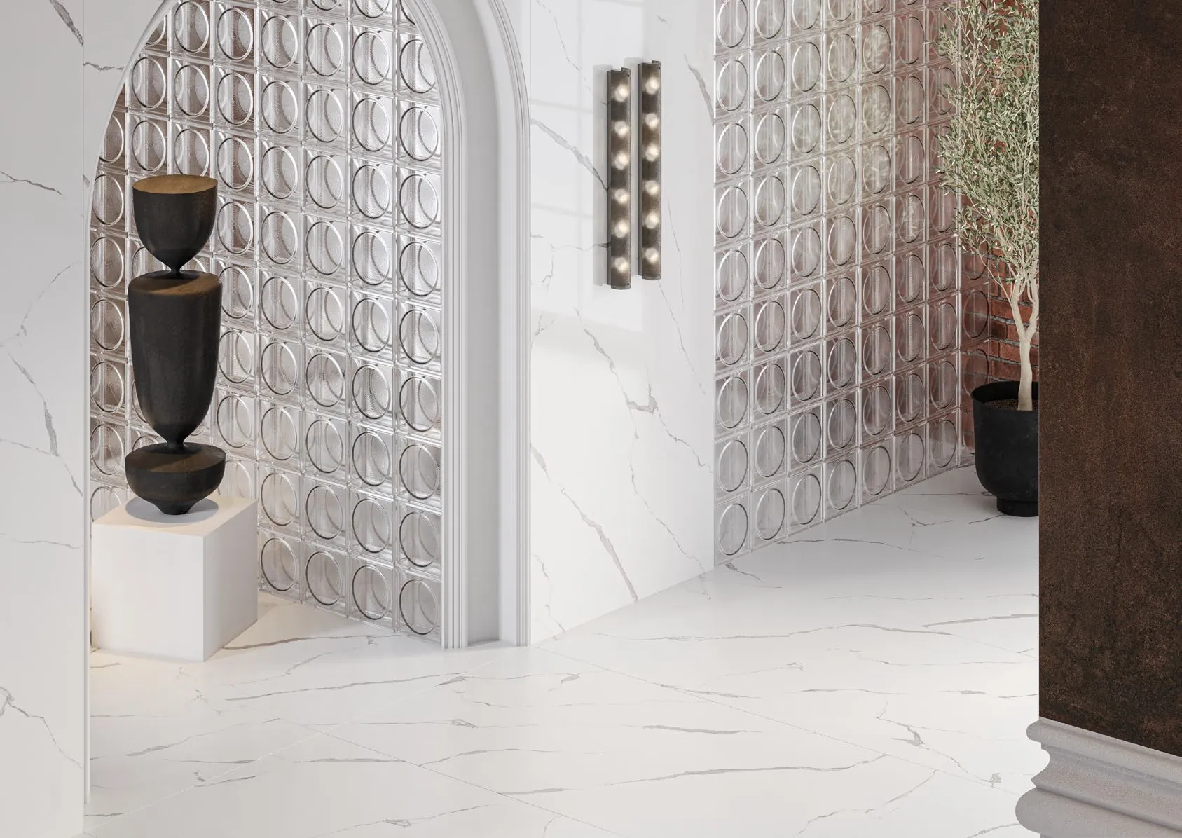 Керамогранит SG074902R Нестос серый светлый лаппатированный обрезной 119,5x320x1,1