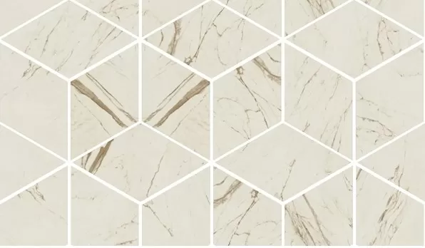 Керамогранит 240831 MOSAICS T3-3D BIANCO 17x29,1