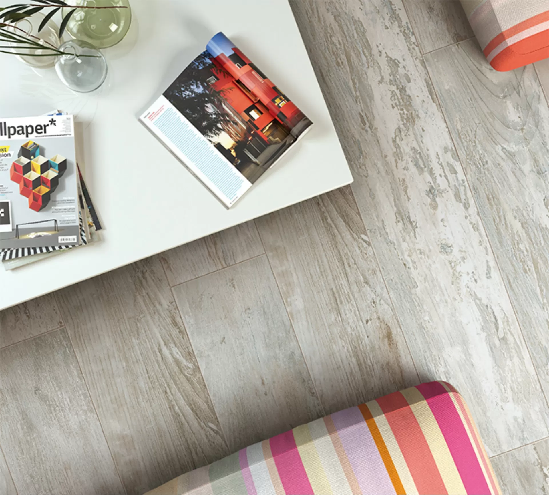 Керамогранит 60439 White RETT. 15*60