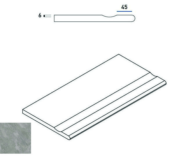 Керамогранит 620090000382 Climb ROCK BORDO SVASATO ROUND 30x60