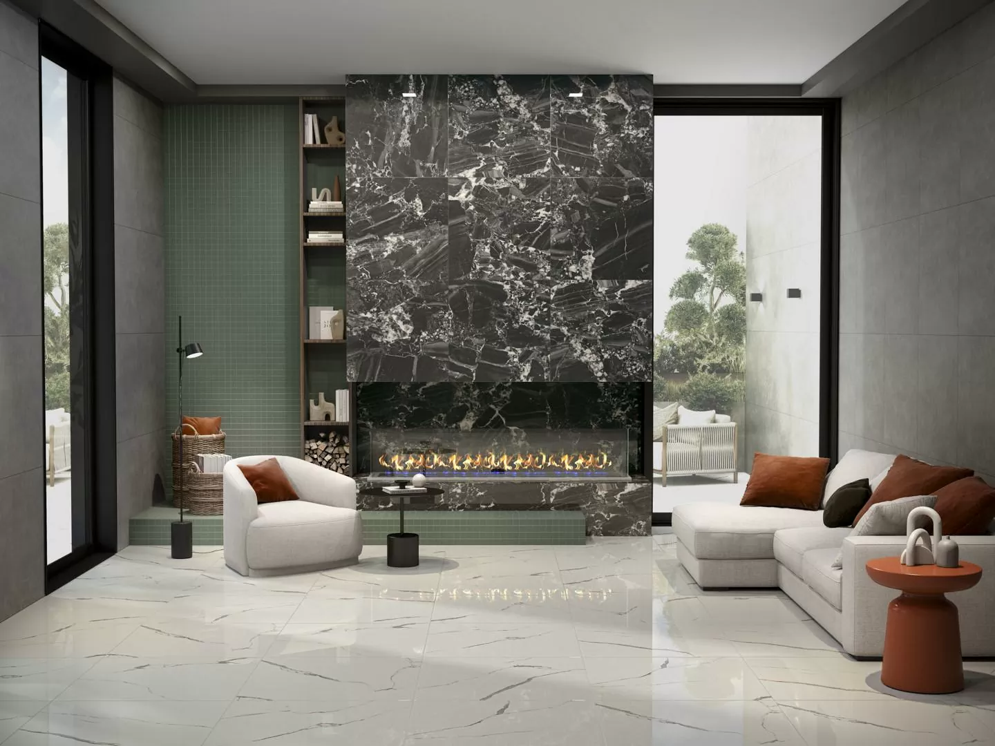 Керамогранит SG651322R Риальто зеленый лаппатированный 60*60