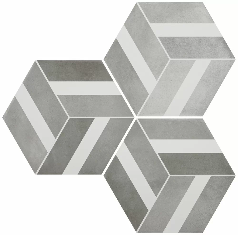 Керамогранит SIX Cementine Bari Grey 23x27