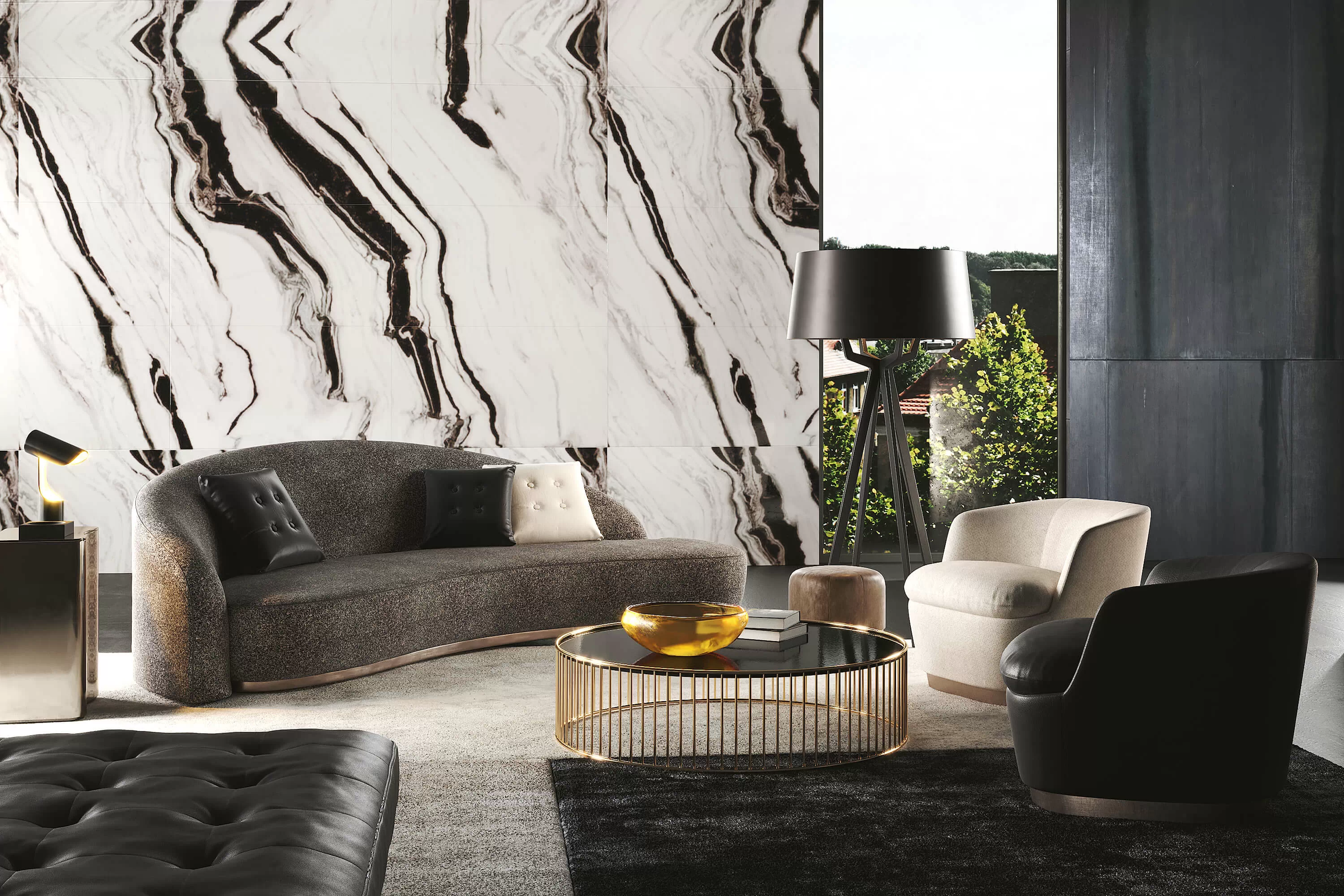 Керамогранит 1079 Marine Black 9mm Mate 120x60