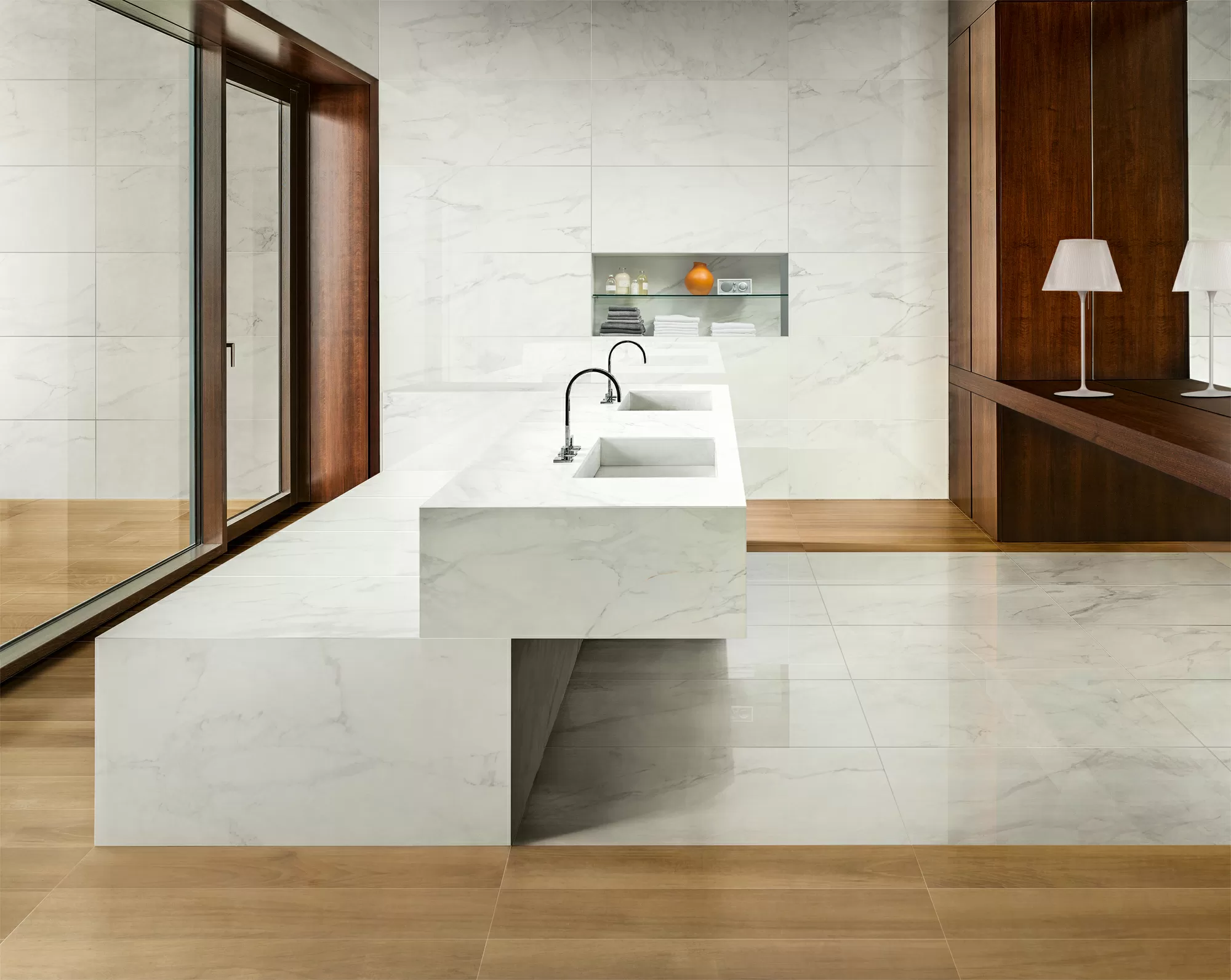 Мозаика Anima Calacatta Oro Composizione F Lucidato 30*30