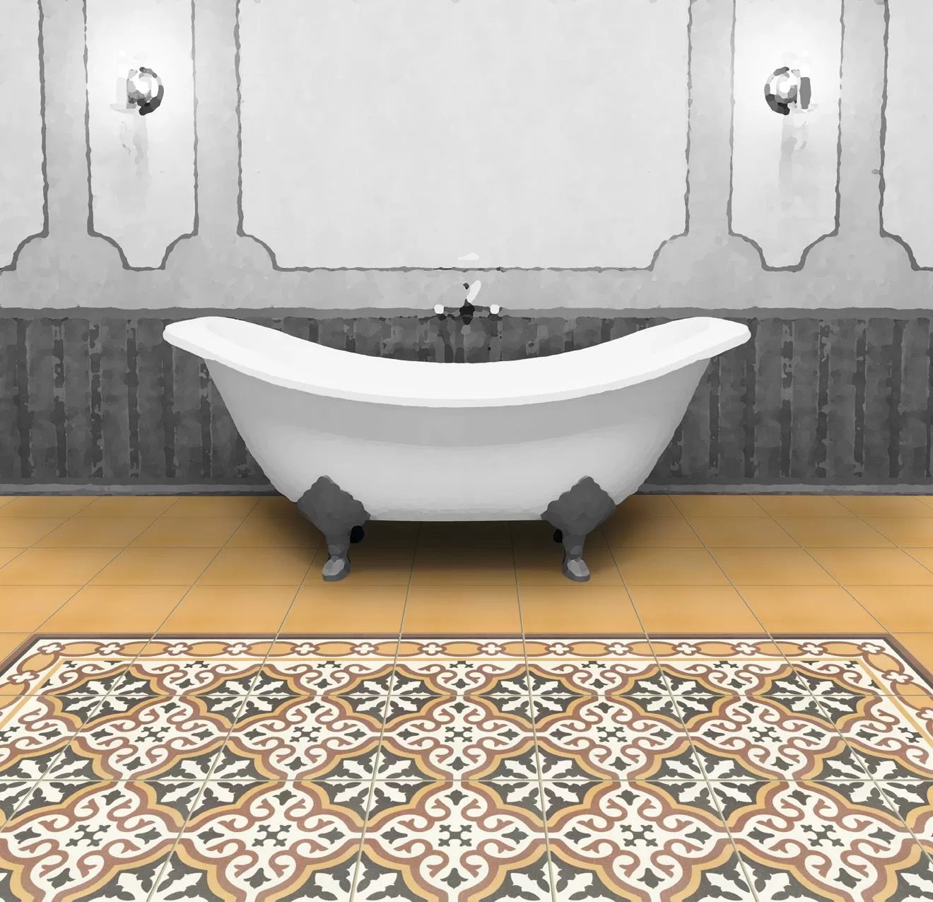 Плитка PT01199 Victorian Blanco 20*20