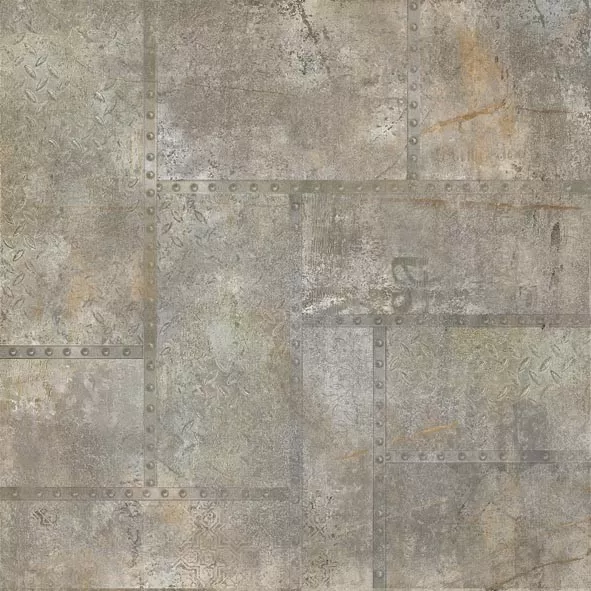 Керамогранит NR0343 Ferrum Деко коричневый 600х600х10