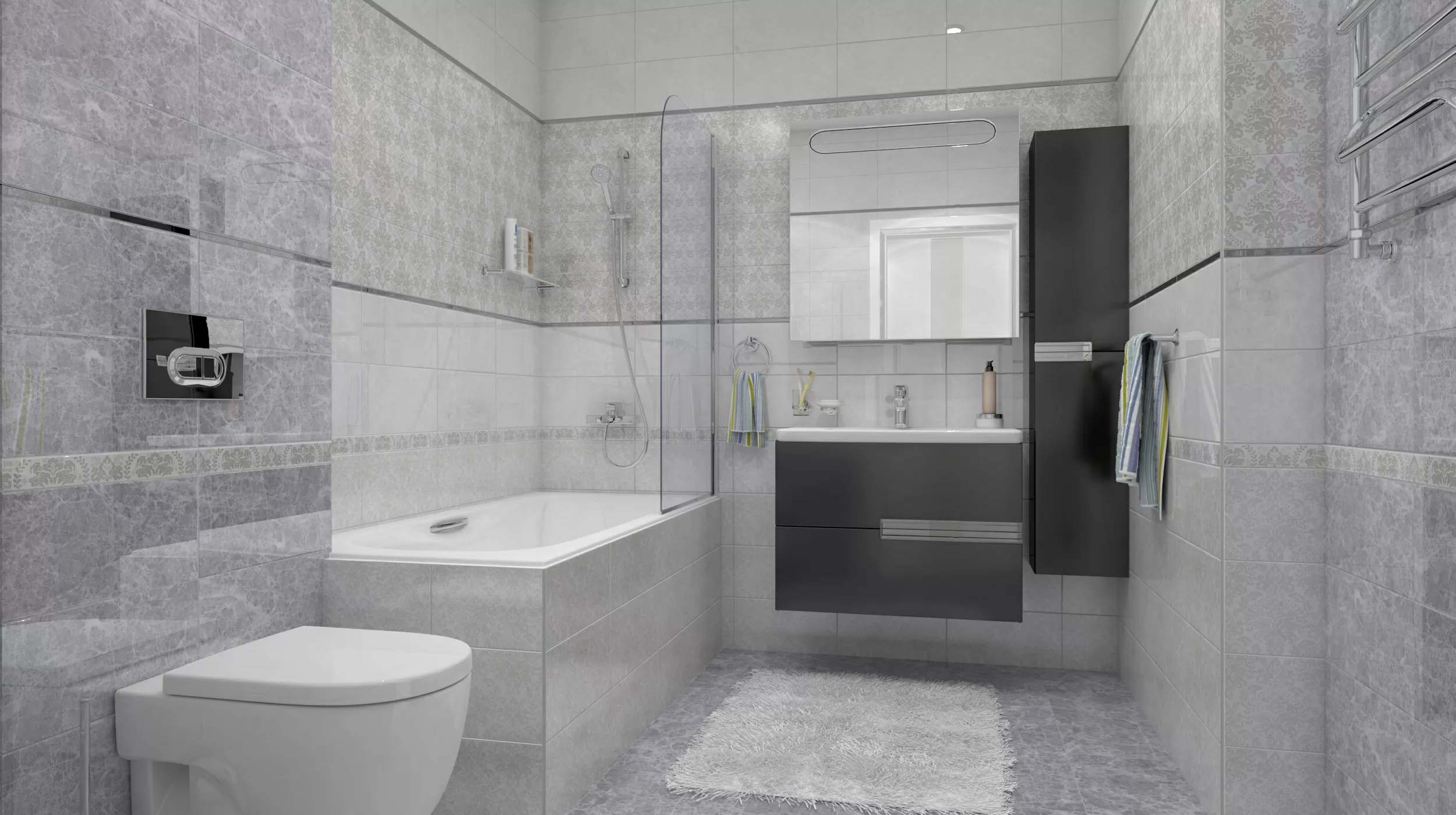 Керамогранит Afina тёмно-серый 40х40x0,7