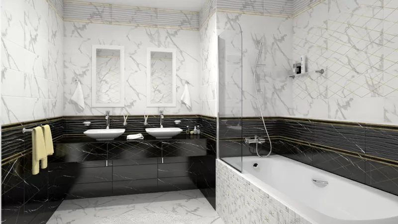 Керамогранит 6246-0042 (6046-0303) дизайн каррара 45x45