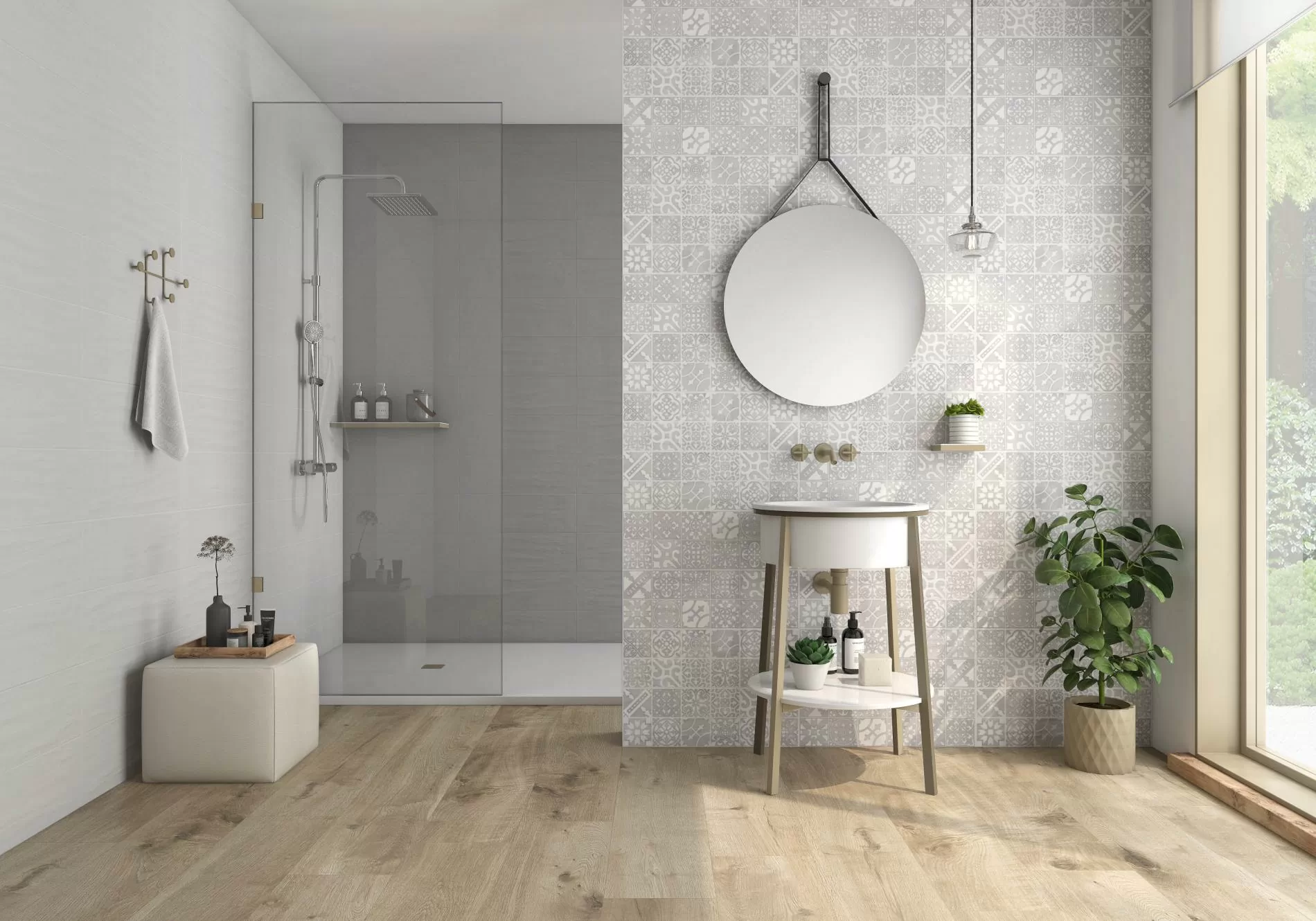 Керамогранит Es.Oldmanor Dark Matt Rect. 90x90