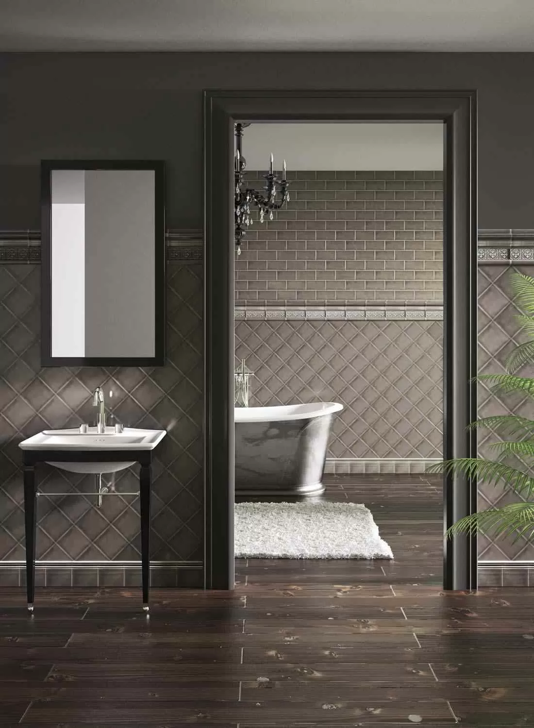 Плитка ADST4021 RELIEVE PONCIANA SILVER SANDS 3X19.8