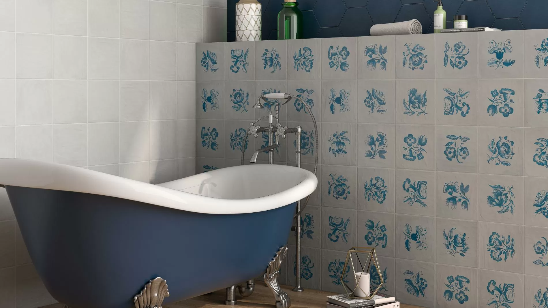 Керамогранит HEX MAYFAIR BLANCO compacglass 19.8*22.8