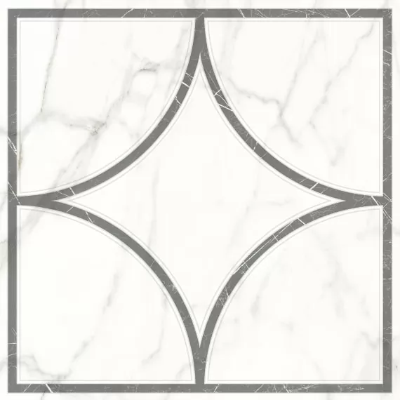 Керамогранит 7346-0002 Каррара Нова Декор Геометрия 45х45