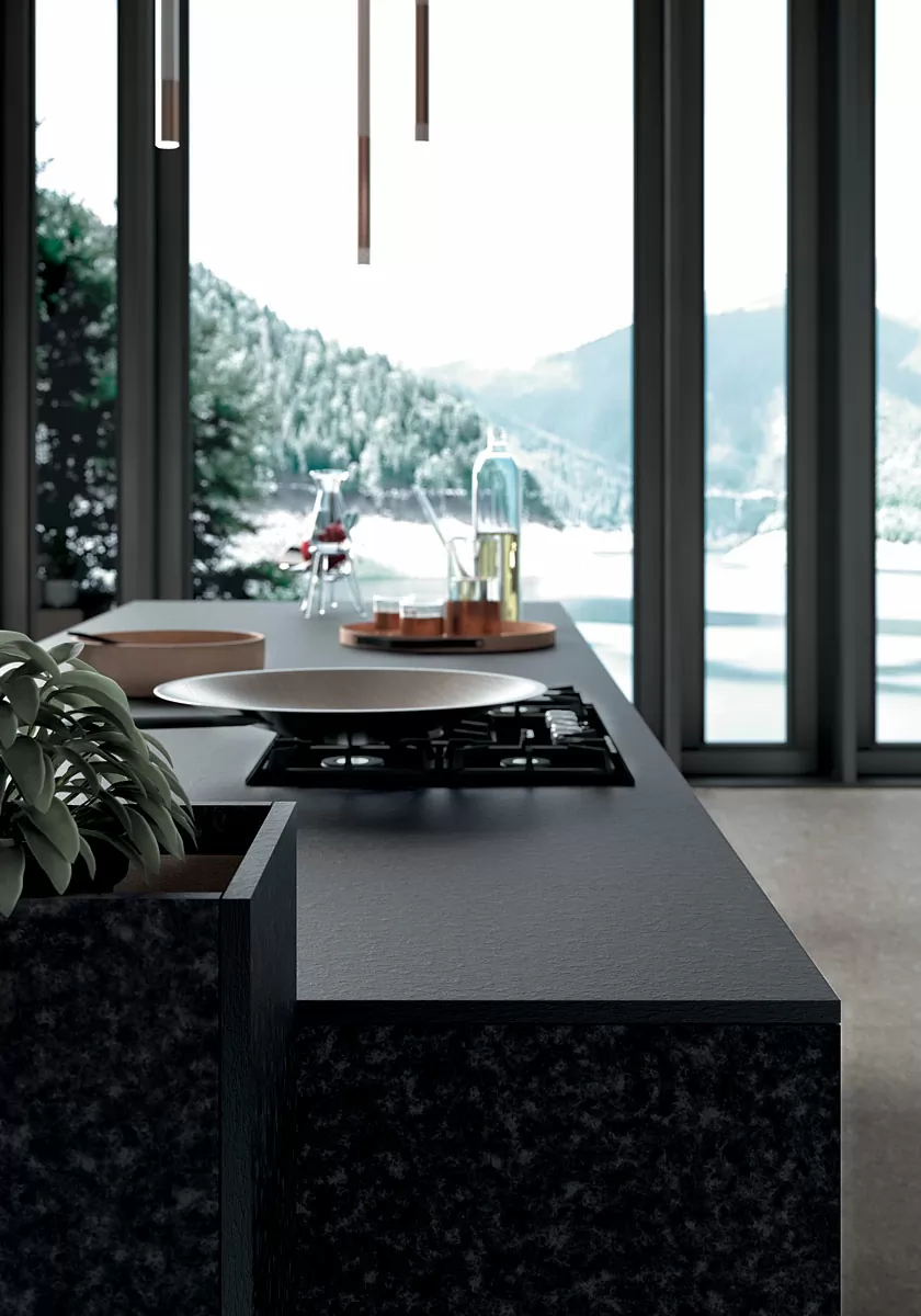 Керамогранит SE05 Nero Granite Bocciardata 12mm 162х324