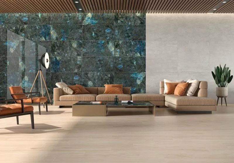 Керамогранит Labradorite Leviglass Blue 120x120