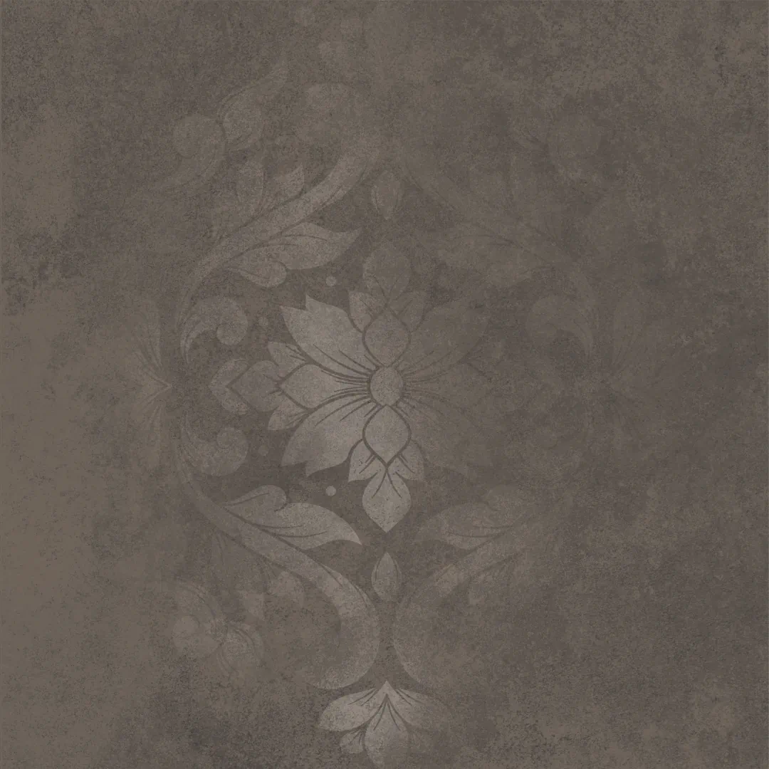 Керамогранит KM4040G0081N Хадду коричневый матовый декорированный 40,2x40,2x0,8