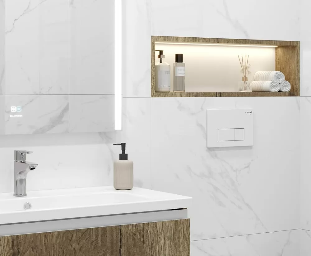 Керамогранит Statuario Justice Grey Белый Полированный 80х80