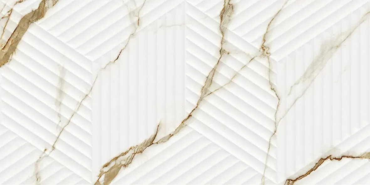Плитка LE63063A-F53 Bianco Carrara Oro Cubo Rectificado 30х60