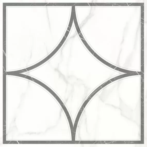 Керамогранит 7346-0002 Каррара Нова Декор Геометрия 45х45