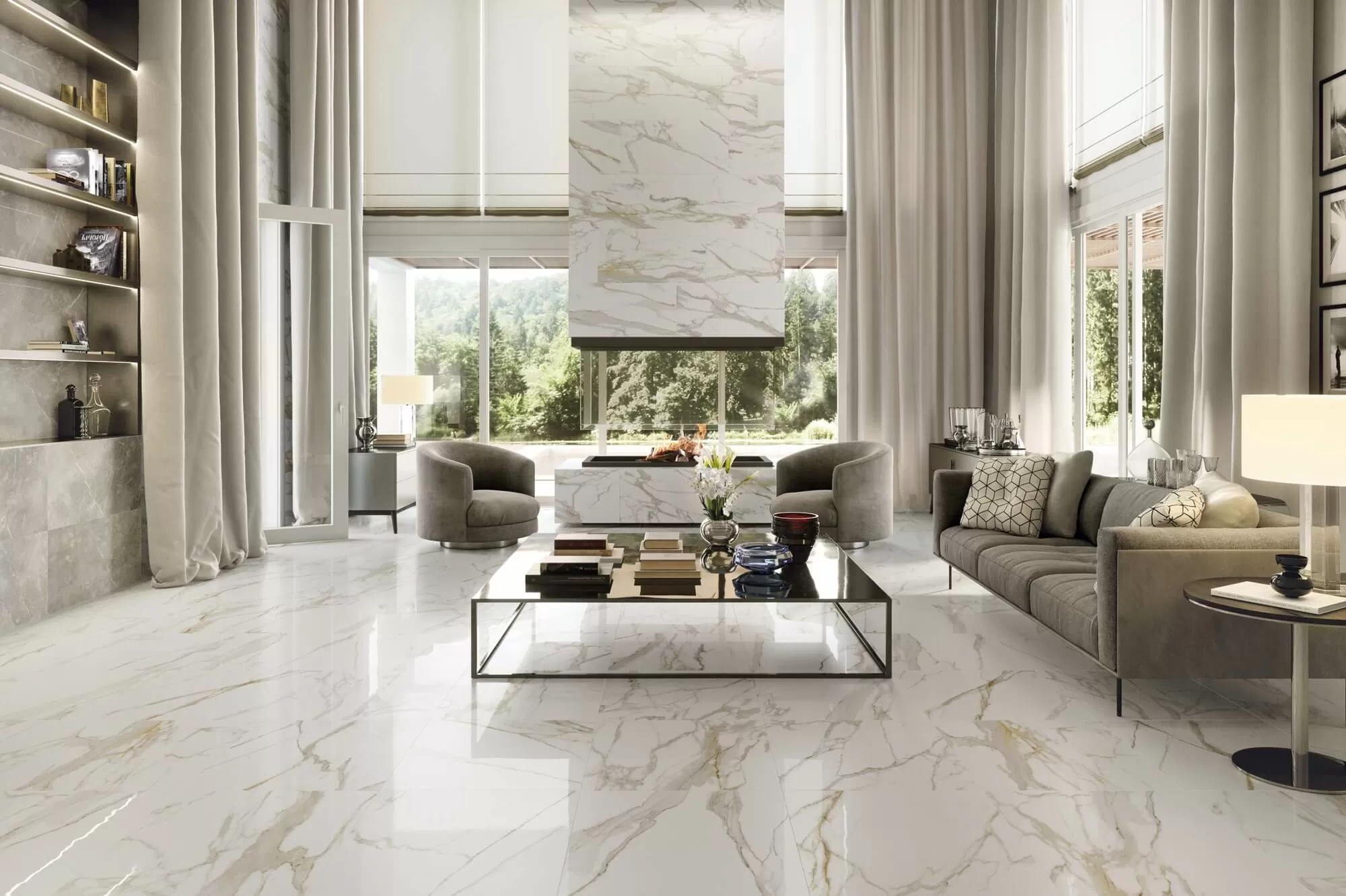 Плитка Rev. Calacatta gold R90 TOP matt 30x90