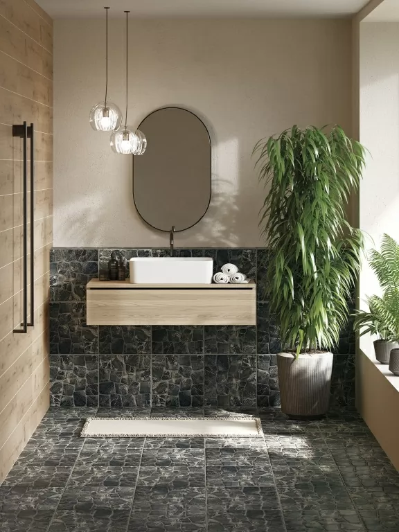 Керамогранит A16427 Vilio коричневый рельеф 29,8x29,8