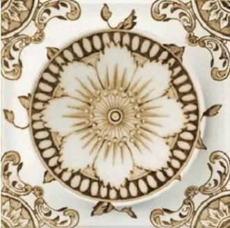 Плитка Monocolor Mix Circle Classic Cream 10х10 (14 дизайнов)
