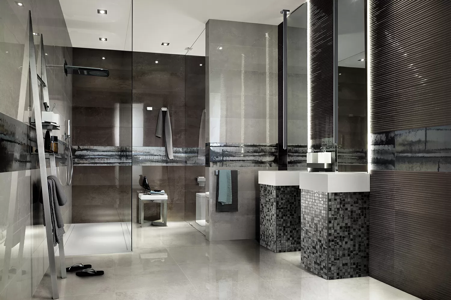 Мозаика fKVD EVOQUE ACCIAIO COPPER MOSAICO 30,5X30,5
