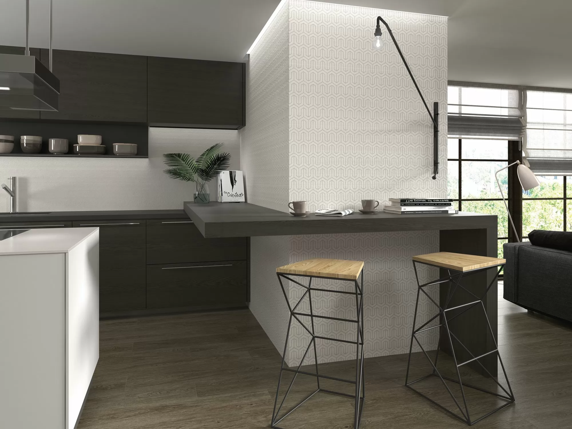 Плитка A034564 Zooco White rect. 40x120