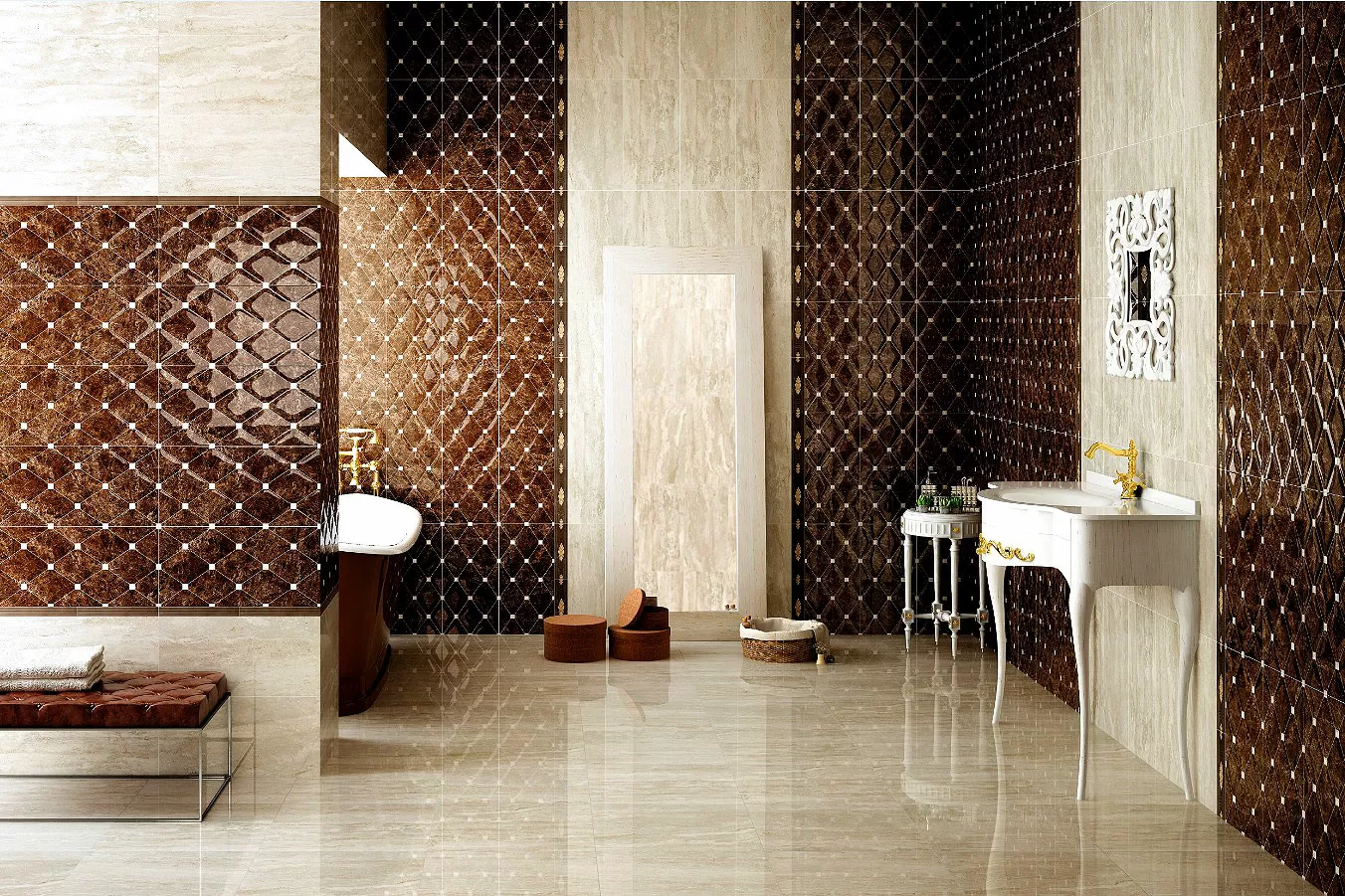 Плитка Caledonia Cenefa Cerce Marron 7,5х25