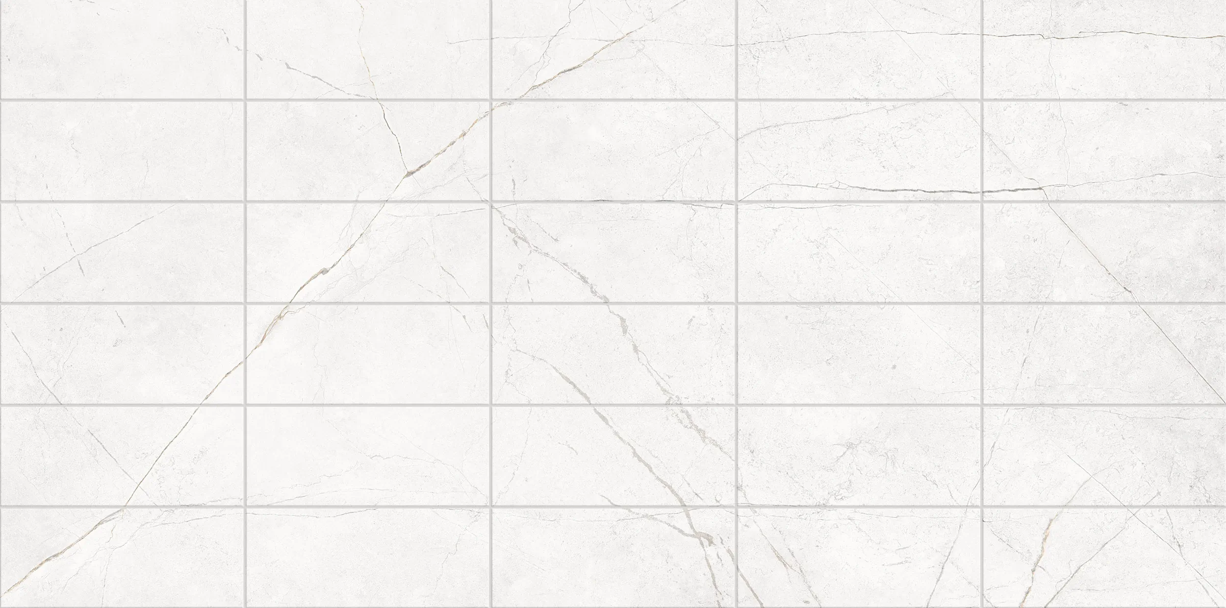 Керамогранит Фальшмозаика NL00 Nolana White Bricks Неполированный 59,2х119,3