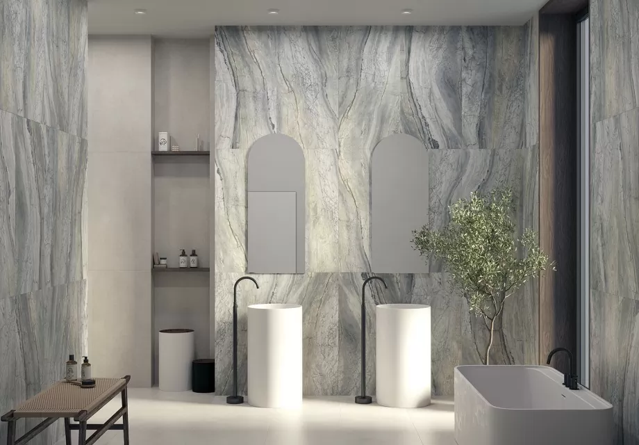 Керамогранит 17543 Elemento светло-серый ректификат 60x120