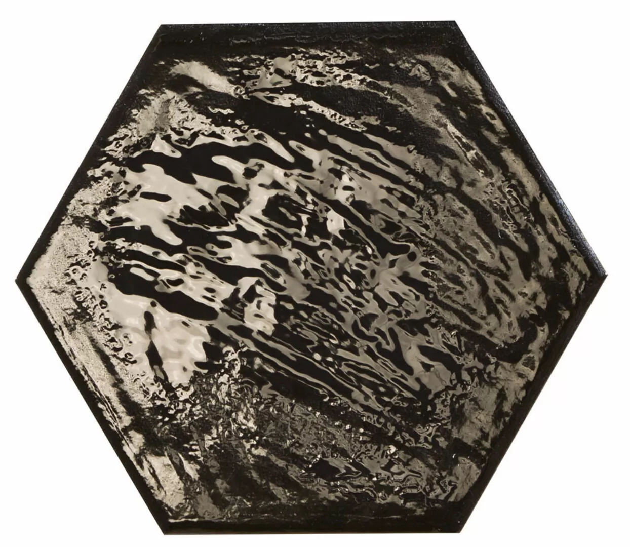 Керамогранит Rain Nero Hex 19.8x22.8