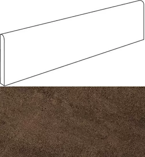 Керамогранит 610130002165 Wise Moka Battiscopa 7.2x60