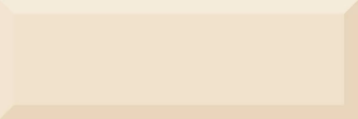 Плитка CVA040 Monocolor Biselado Brillo Crema 10x30