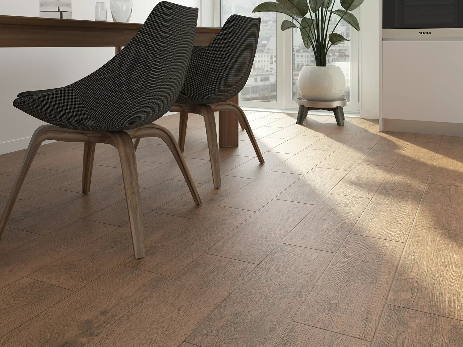 Керамогранит C-FF4M052D Finwood белый 18.5x59.8