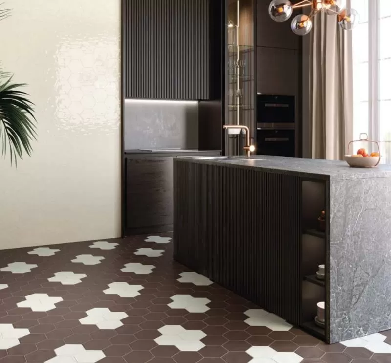 Плитка PT03134 Hex White Glossy 15x17,3