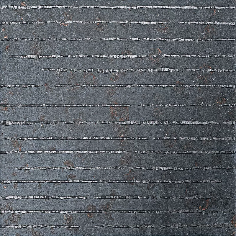 Керамогранит 1062873 Decori Costruire Lamiera Mix Nero 25х25