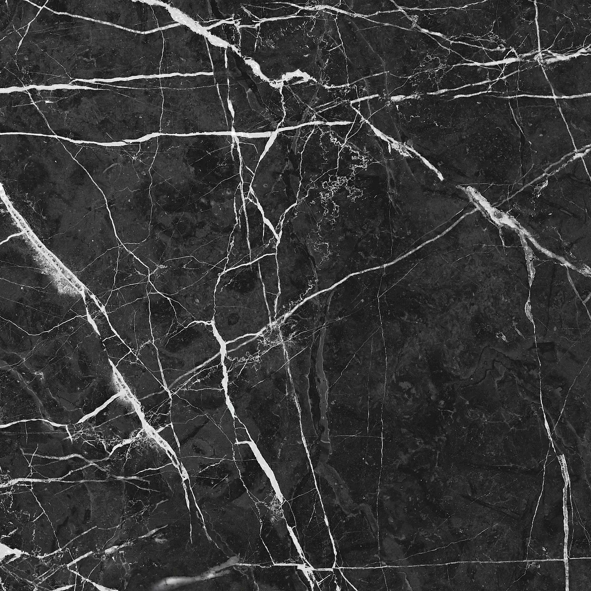 Керамогранит Е-5022/МR Cosmos чёрный ректификат 600х600х9