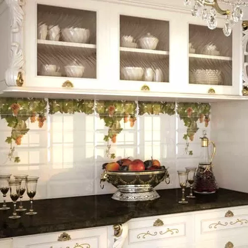 Плитка Decor Cenefa Hojas Blanco 10х30